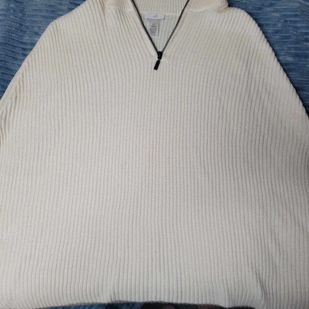J Jill Poncho Ribbed Knit Sweater - Picture 10 of 12
